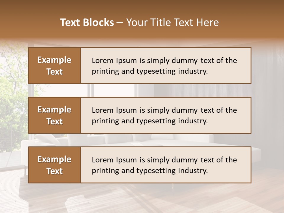 Living Room Luce Luci PowerPoint Template