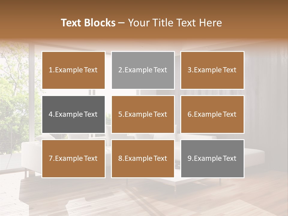 Living Room Luce Luci PowerPoint Template