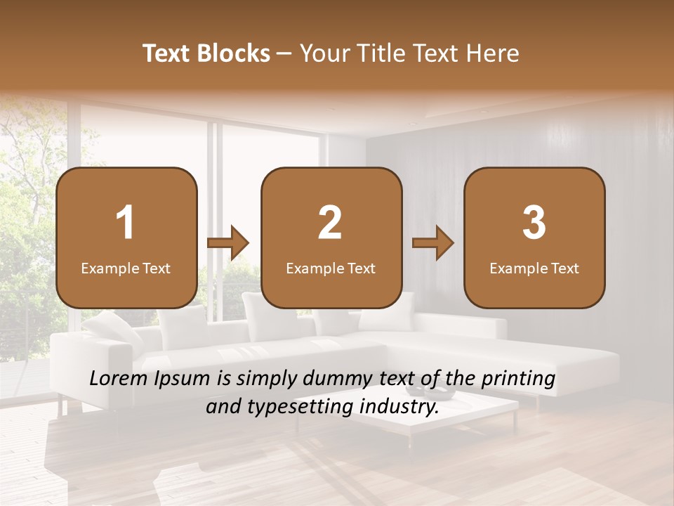 Living Room Luce Luci PowerPoint Template
