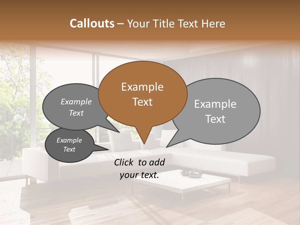 Living Room Luce Luci PowerPoint Template