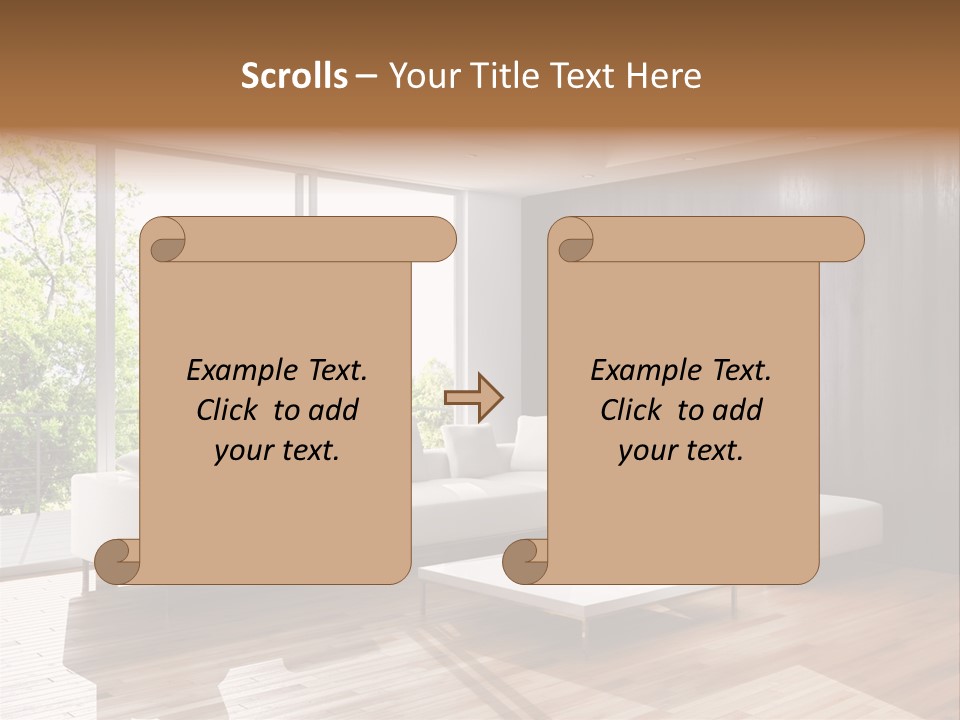 Living Room Luce Luci PowerPoint Template
