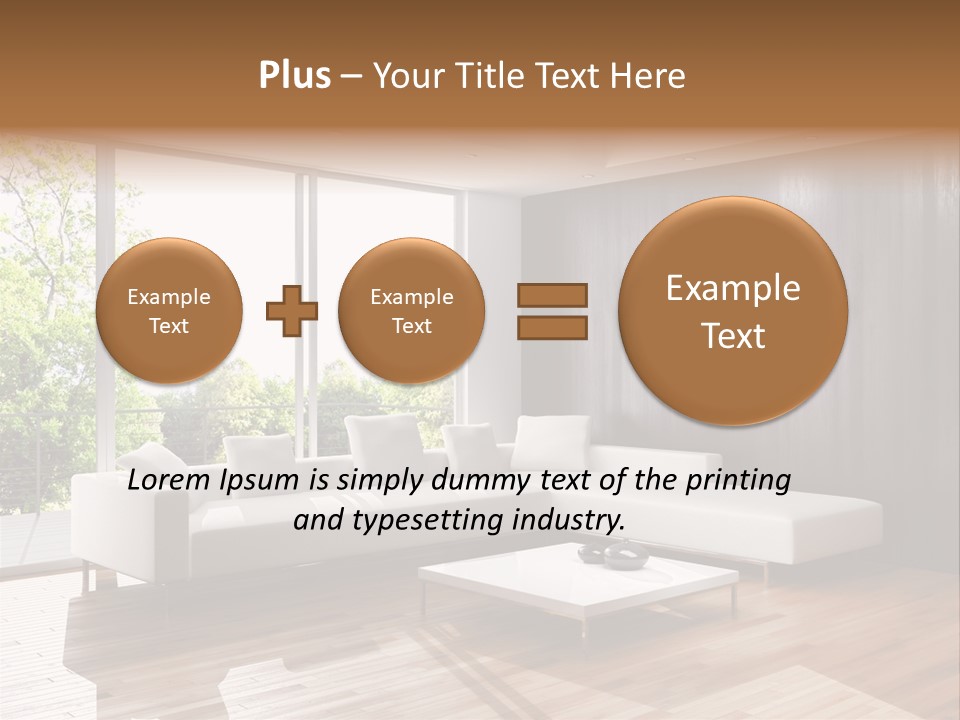 Living Room Luce Luci PowerPoint Template