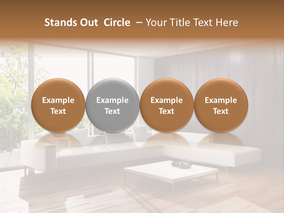 Living Room Luce Luci PowerPoint Template