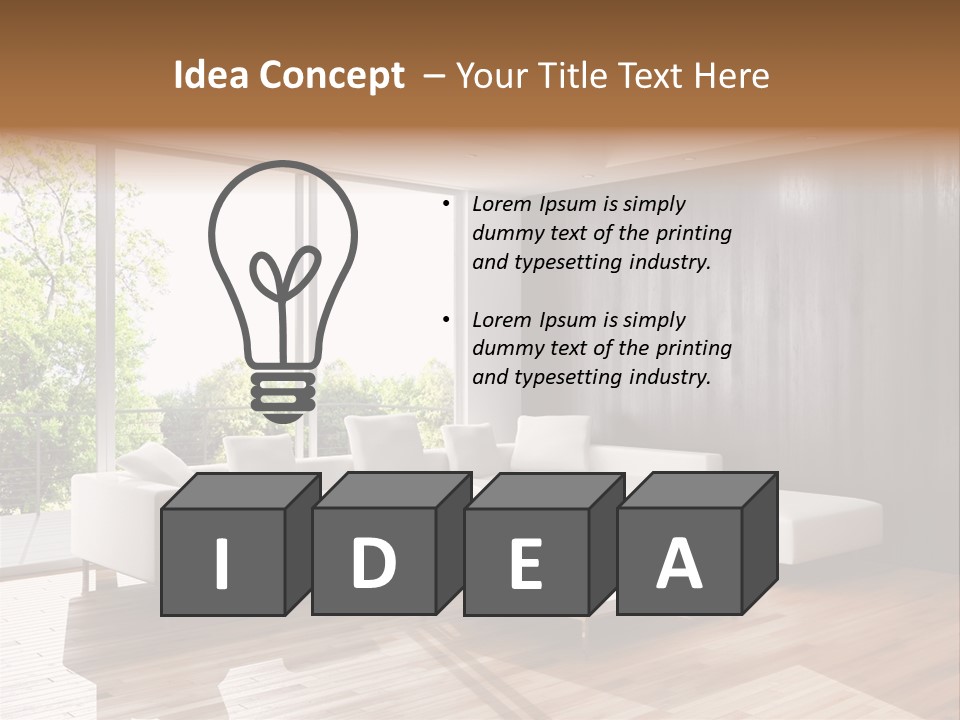 Living Room Luce Luci PowerPoint Template