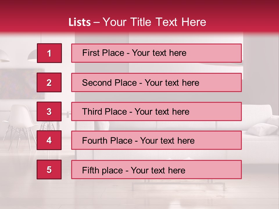 Architettura Sofa Legna PowerPoint Template