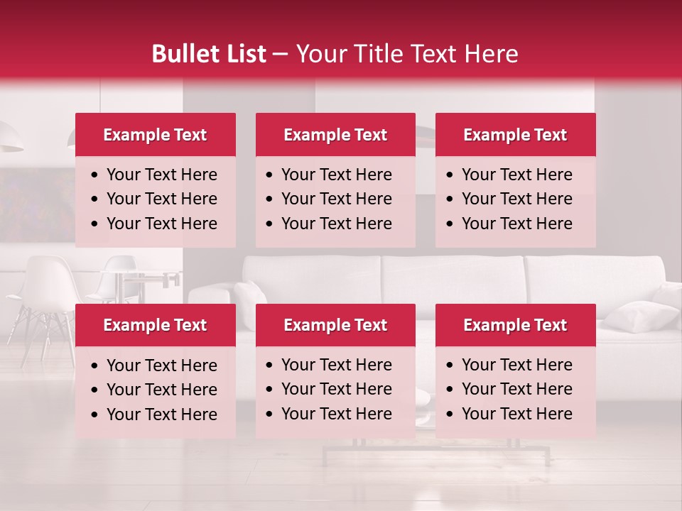 Architettura Sofa Legna PowerPoint Template