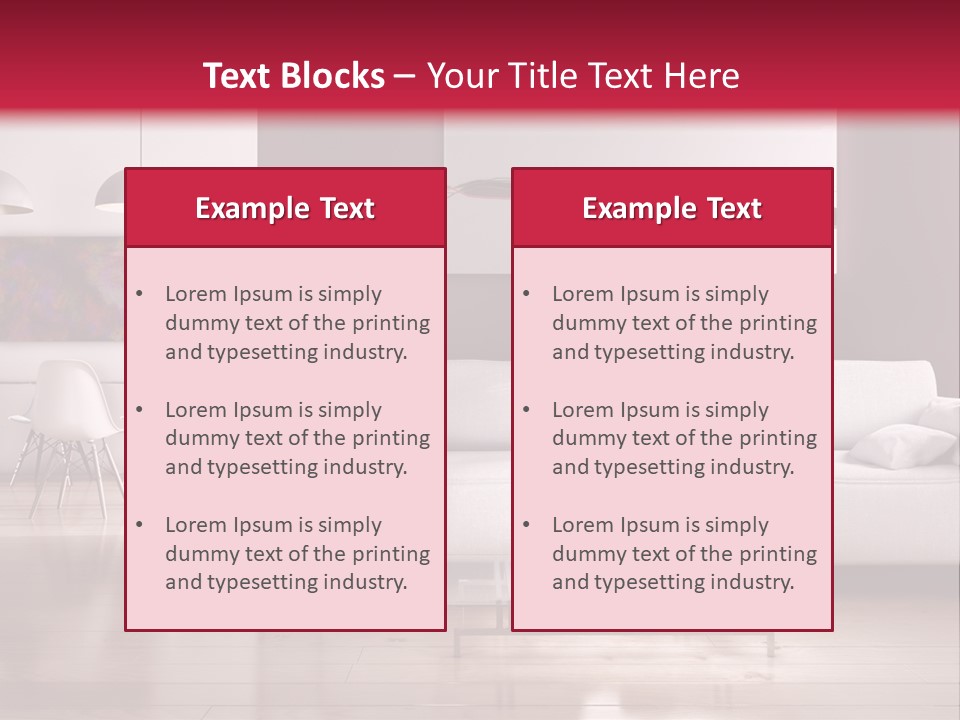 Architettura Sofa Legna PowerPoint Template