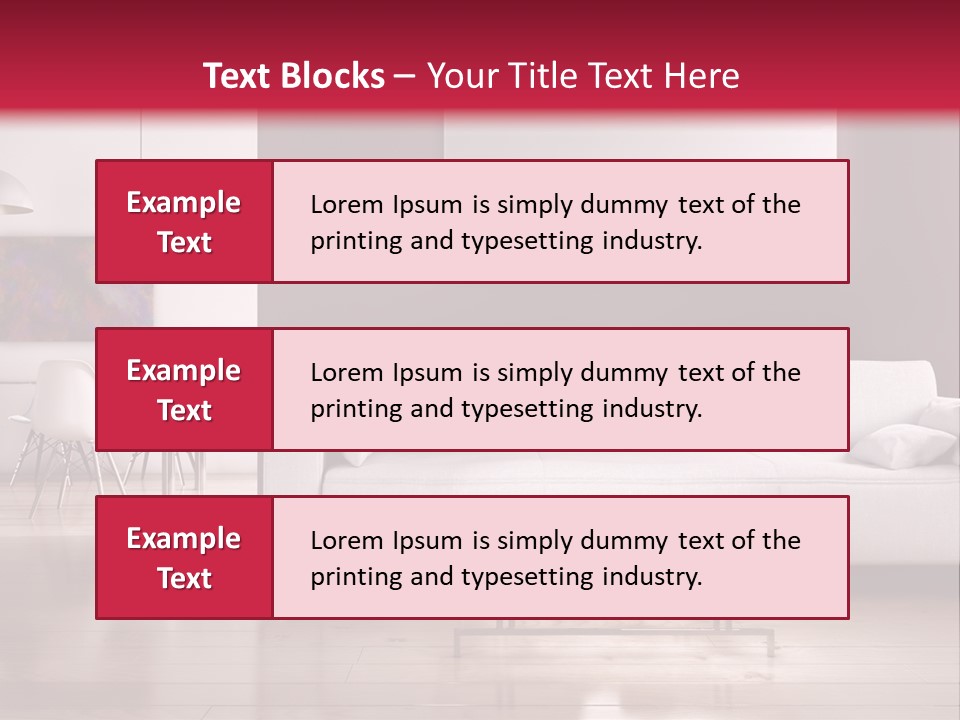 Architettura Sofa Legna PowerPoint Template