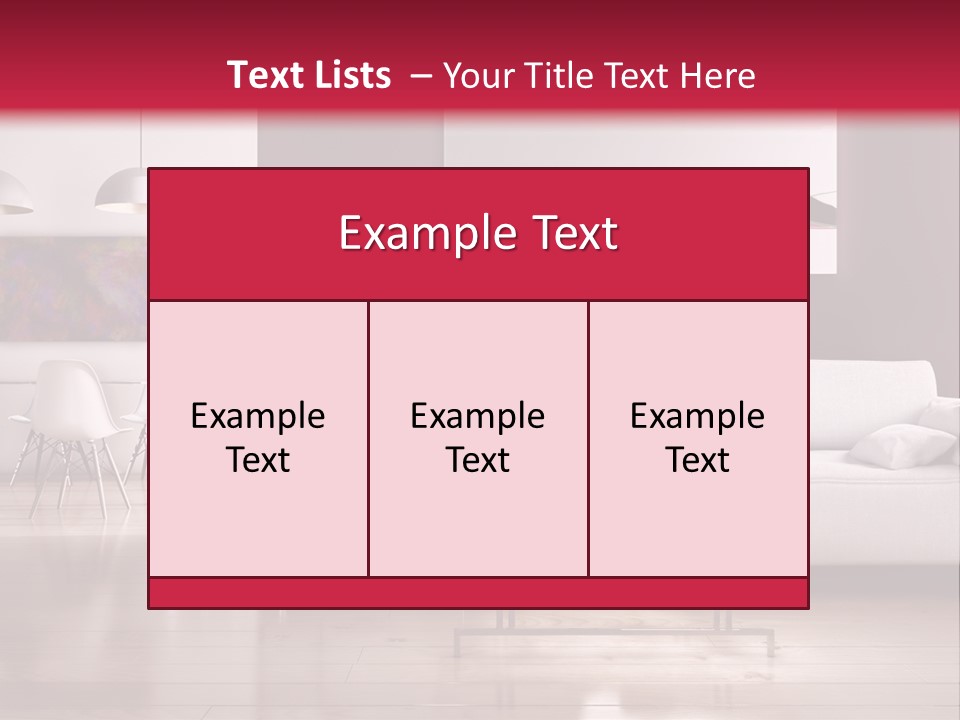 Architettura Sofa Legna PowerPoint Template