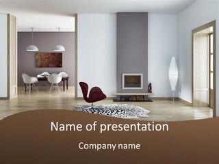 Lampada Poltrona Residenziali PowerPoint Template