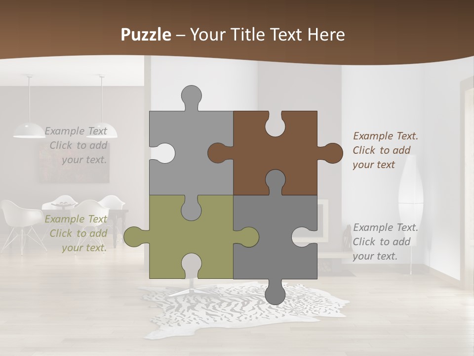 Lampada Poltrona Residenziali PowerPoint Template