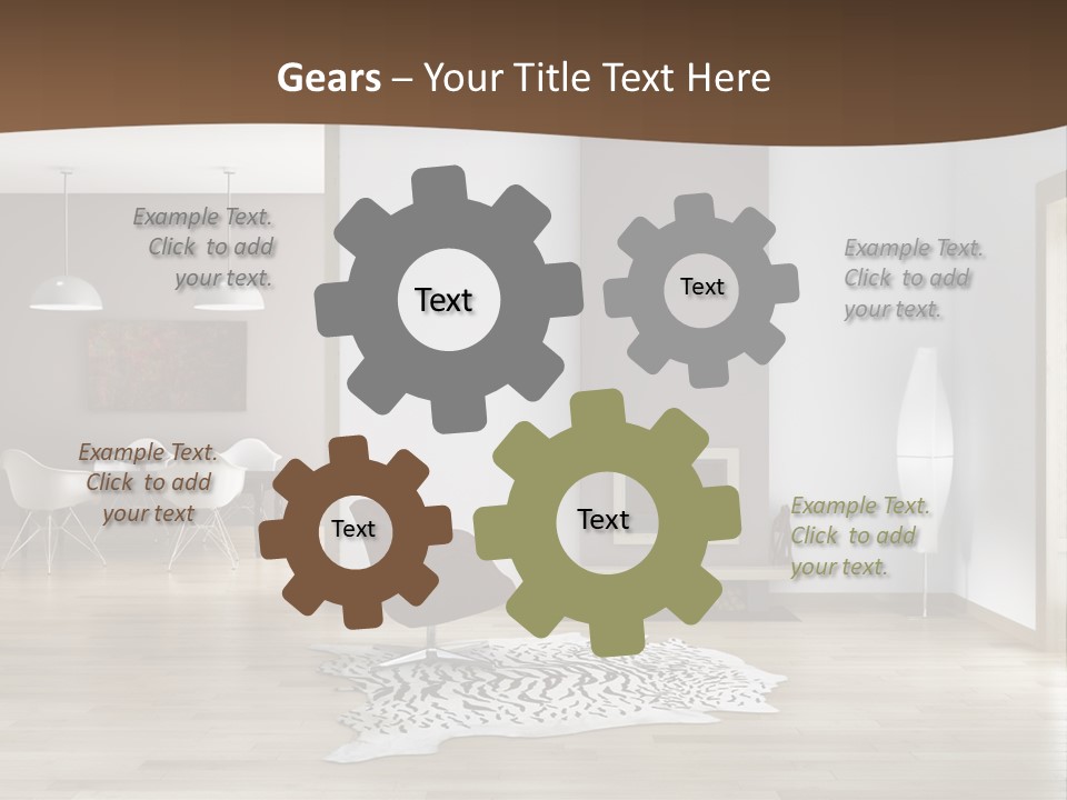 Lampada Poltrona Residenziali PowerPoint Template