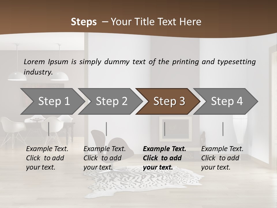 Lampada Poltrona Residenziali PowerPoint Template