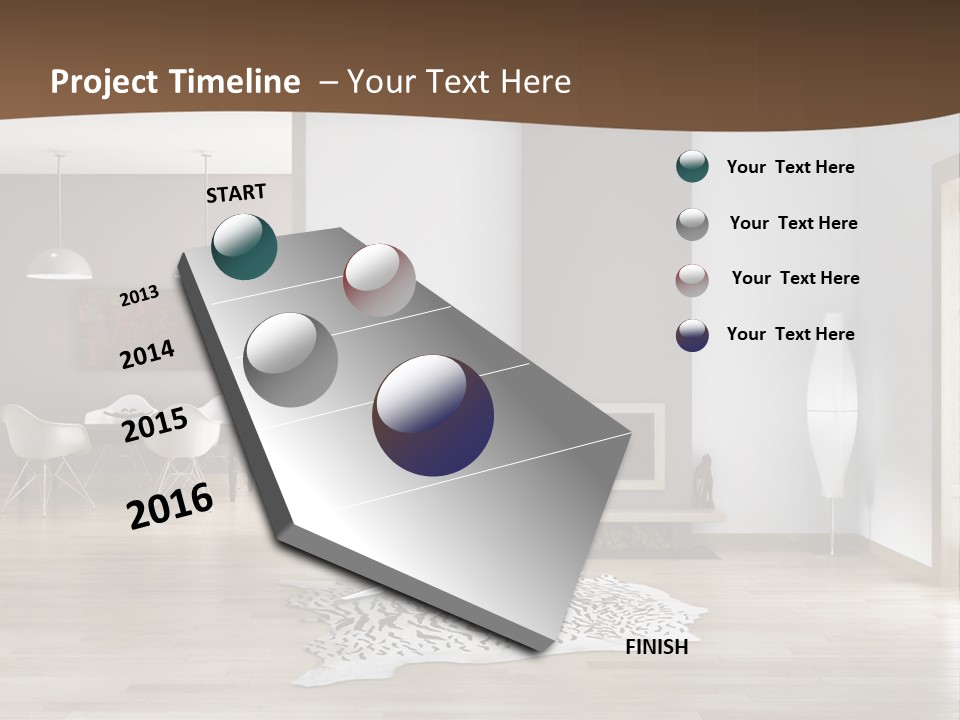 Lampada Poltrona Residenziali PowerPoint Template