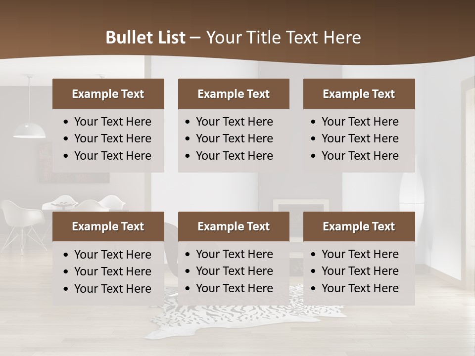 Lampada Poltrona Residenziali PowerPoint Template