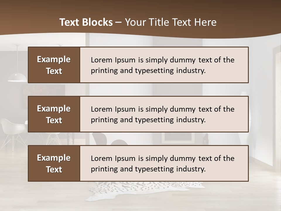 Lampada Poltrona Residenziali PowerPoint Template