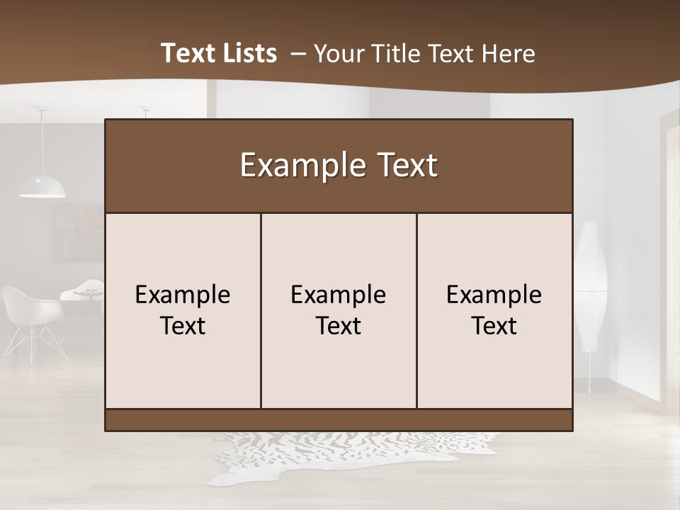 Lampada Poltrona Residenziali PowerPoint Template