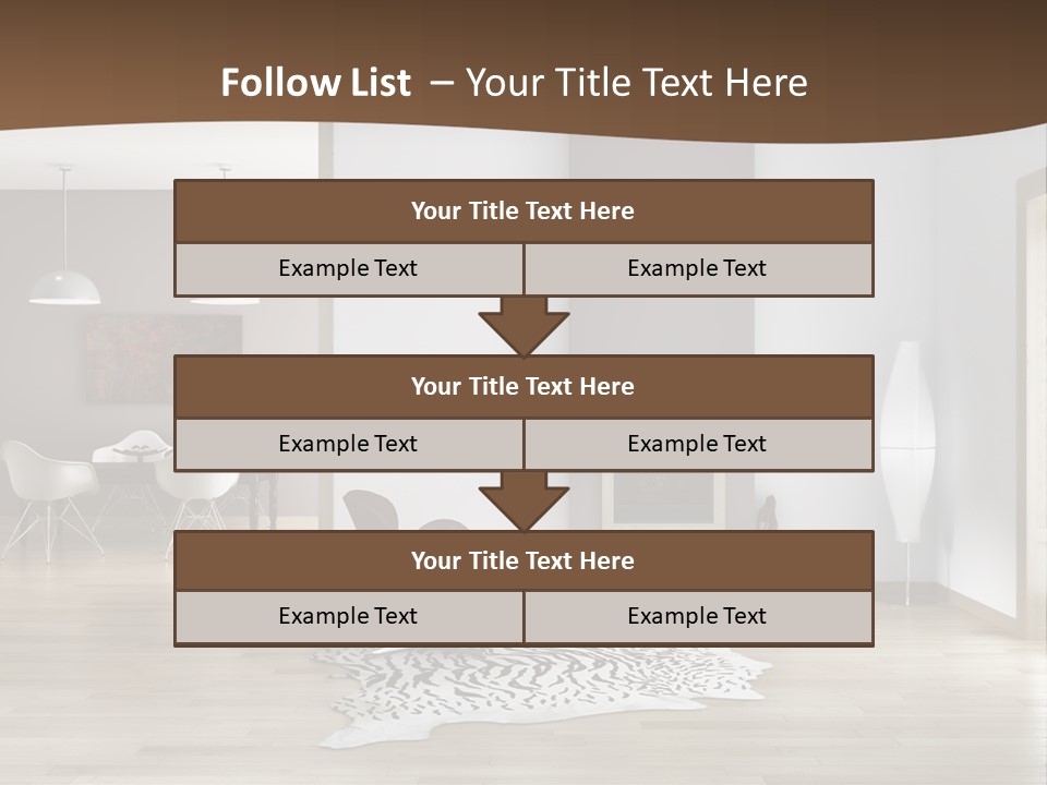 Lampada Poltrona Residenziali PowerPoint Template