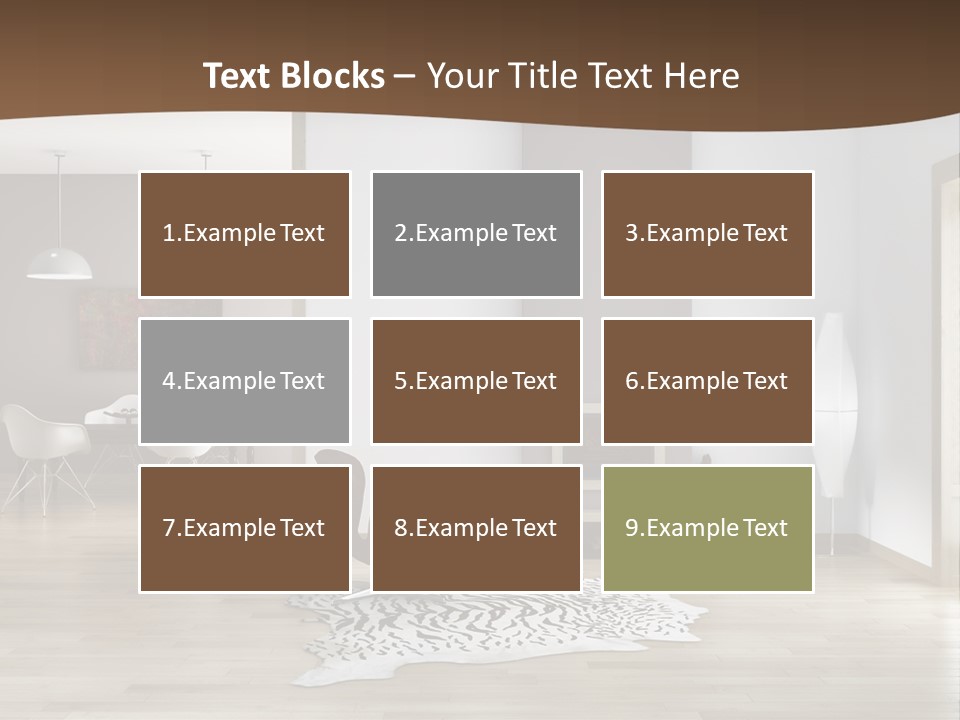 Lampada Poltrona Residenziali PowerPoint Template