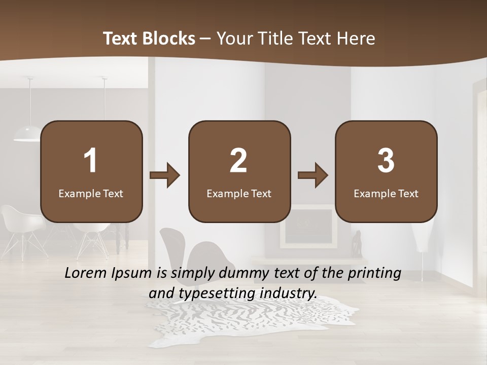 Lampada Poltrona Residenziali PowerPoint Template