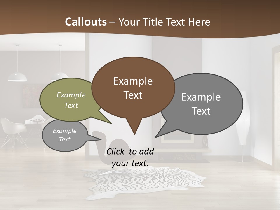 Lampada Poltrona Residenziali PowerPoint Template