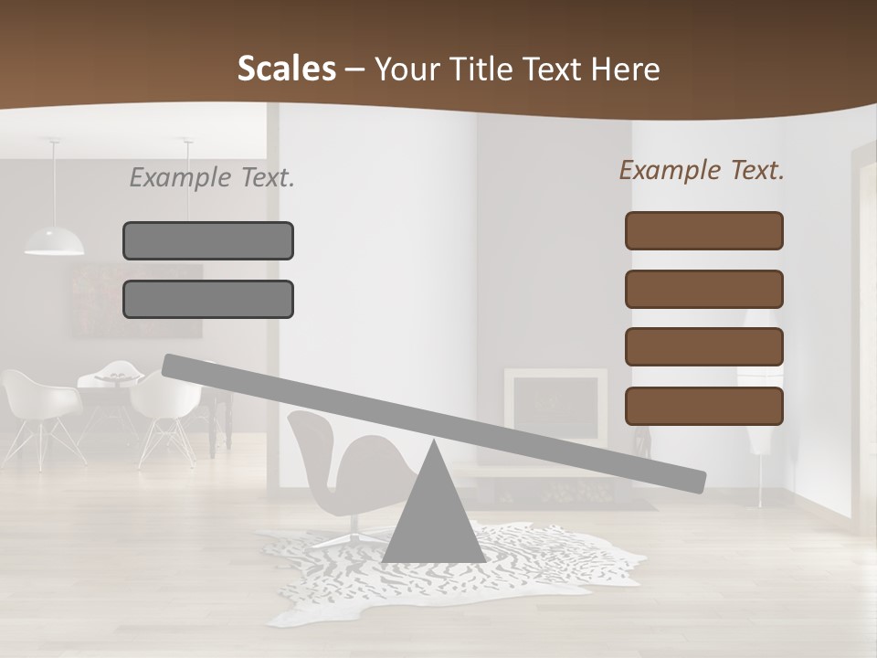 Lampada Poltrona Residenziali PowerPoint Template