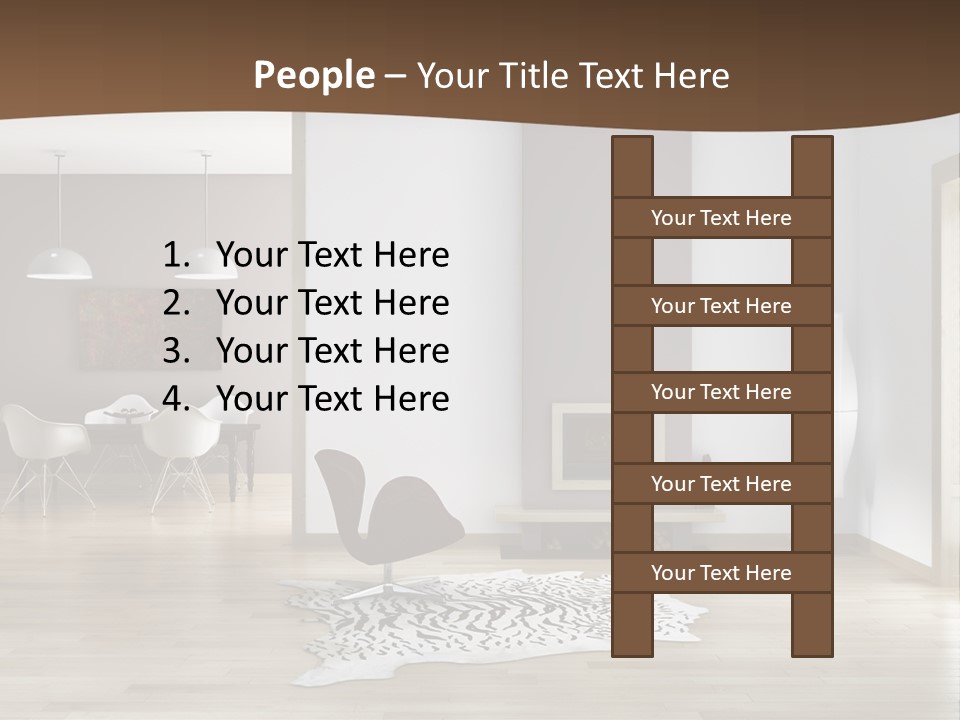 Lampada Poltrona Residenziali PowerPoint Template