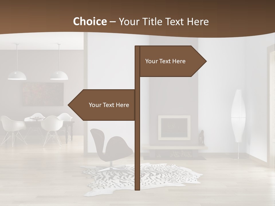 Lampada Poltrona Residenziali PowerPoint Template