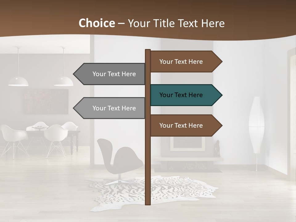Lampada Poltrona Residenziali PowerPoint Template