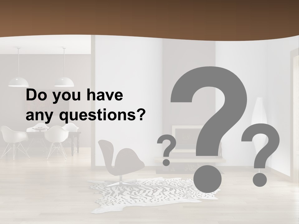 Lampada Poltrona Residenziali PowerPoint Template