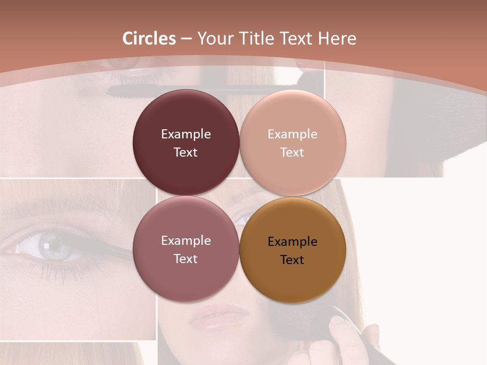 Girl Blush Eyebrow PowerPoint Template