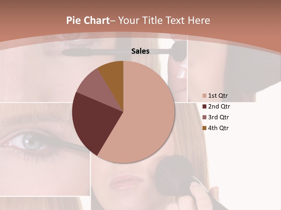 Girl Blush Eyebrow PowerPoint Template