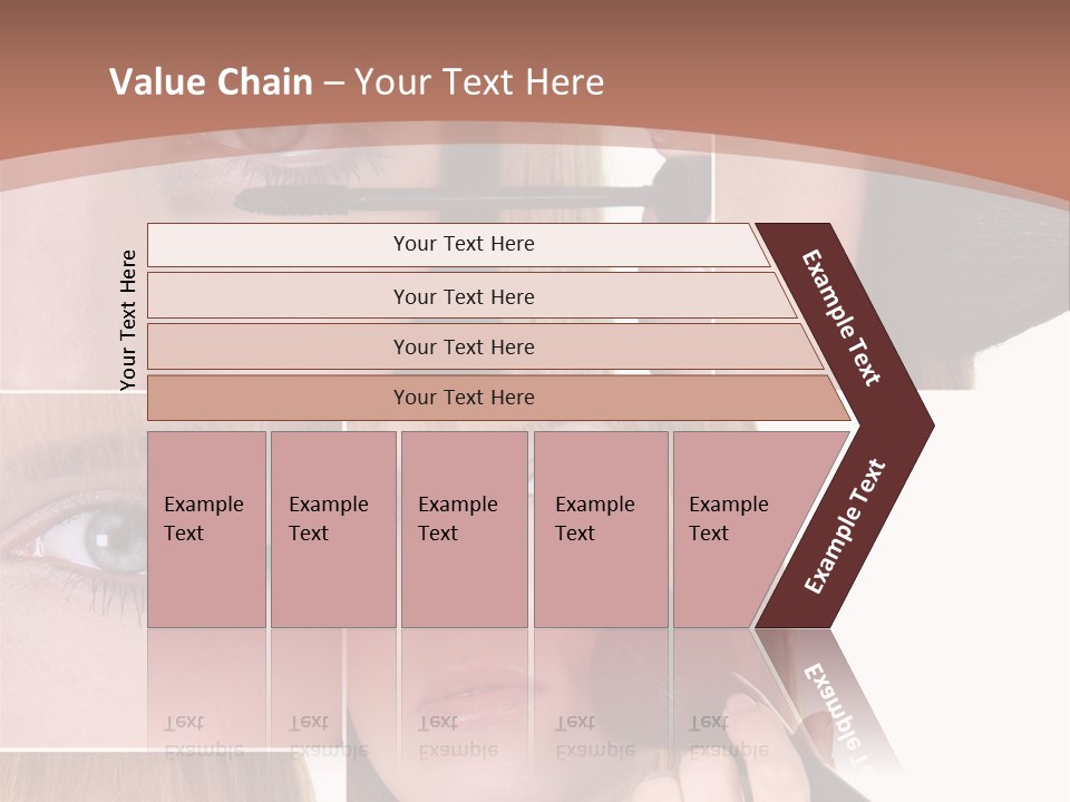 Girl Blush Eyebrow PowerPoint Template