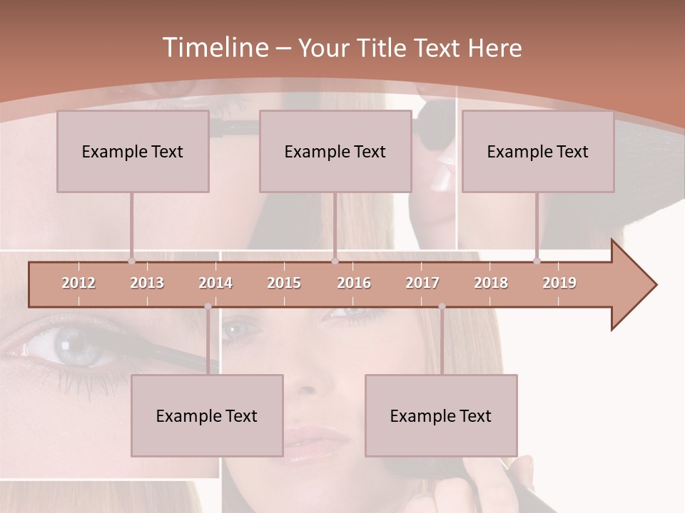 Girl Blush Eyebrow PowerPoint Template
