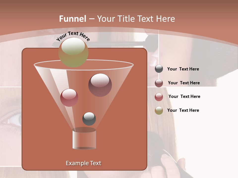 Girl Blush Eyebrow PowerPoint Template