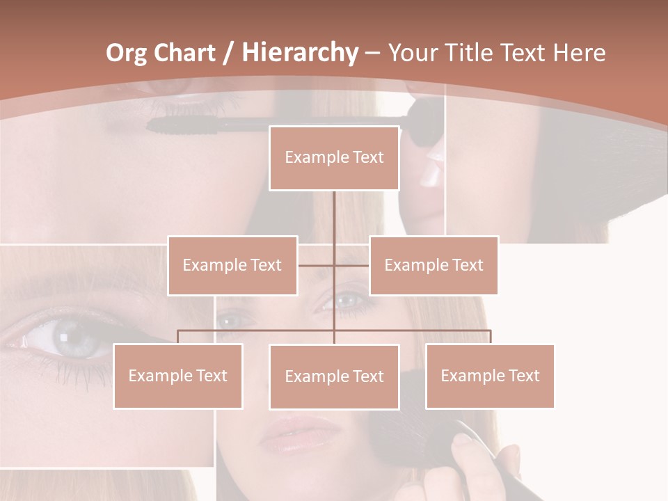 Girl Blush Eyebrow PowerPoint Template