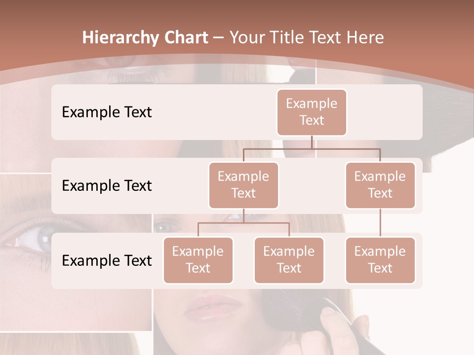 Girl Blush Eyebrow PowerPoint Template