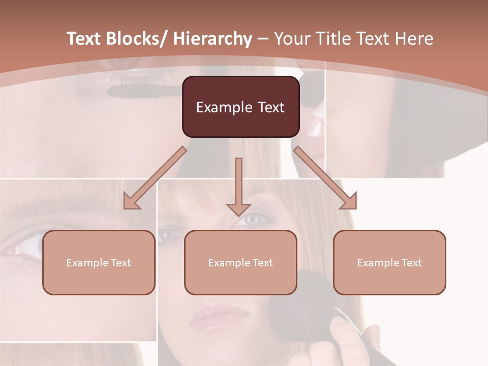 Girl Blush Eyebrow PowerPoint Template