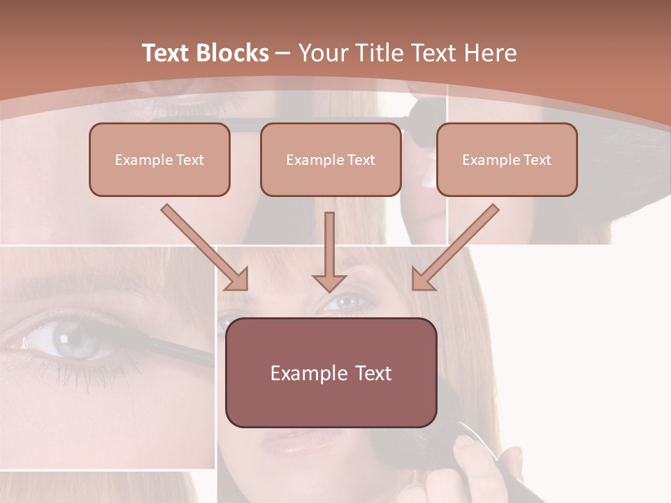 Girl Blush Eyebrow PowerPoint Template