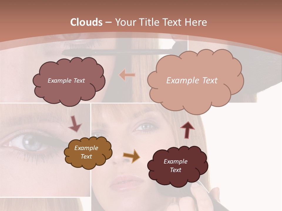 Girl Blush Eyebrow PowerPoint Template