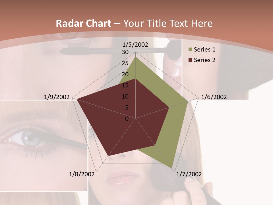 Girl Blush Eyebrow PowerPoint Template