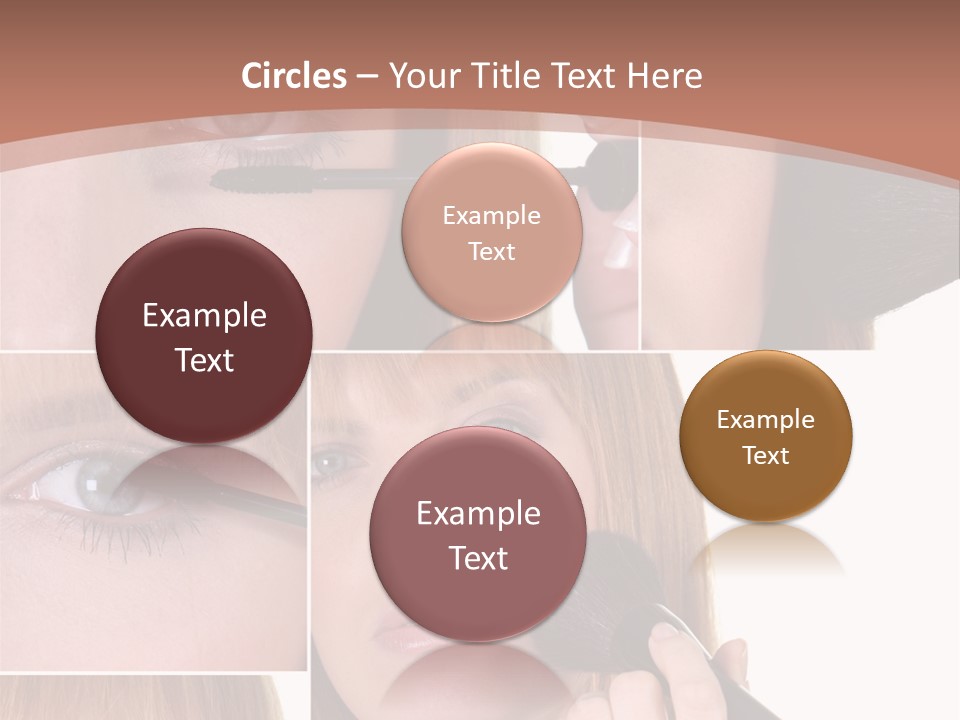 Girl Blush Eyebrow PowerPoint Template