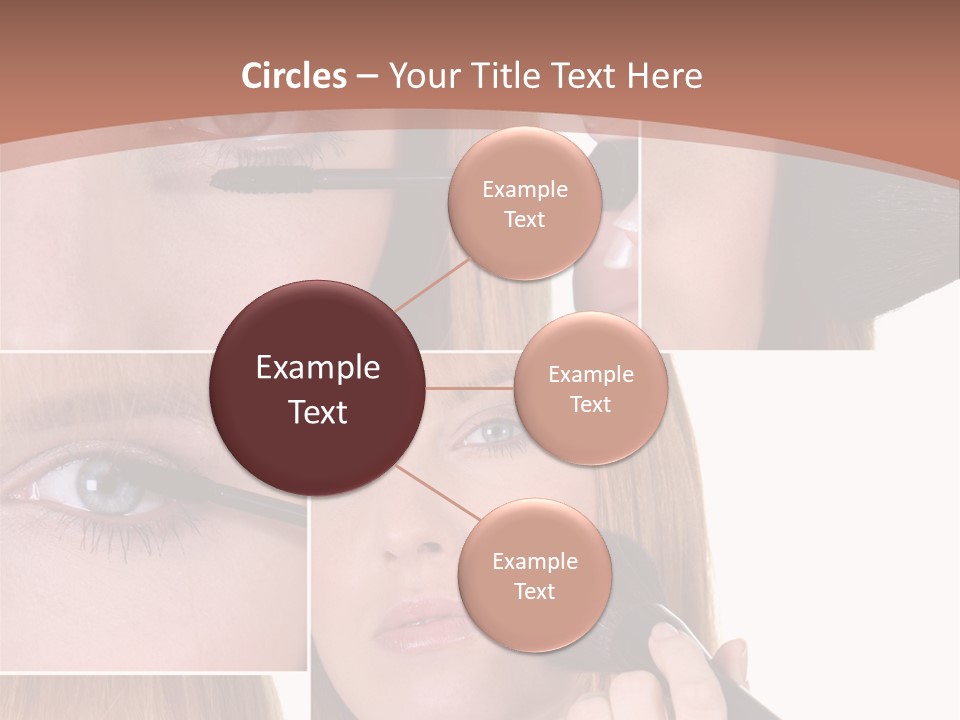 Girl Blush Eyebrow PowerPoint Template