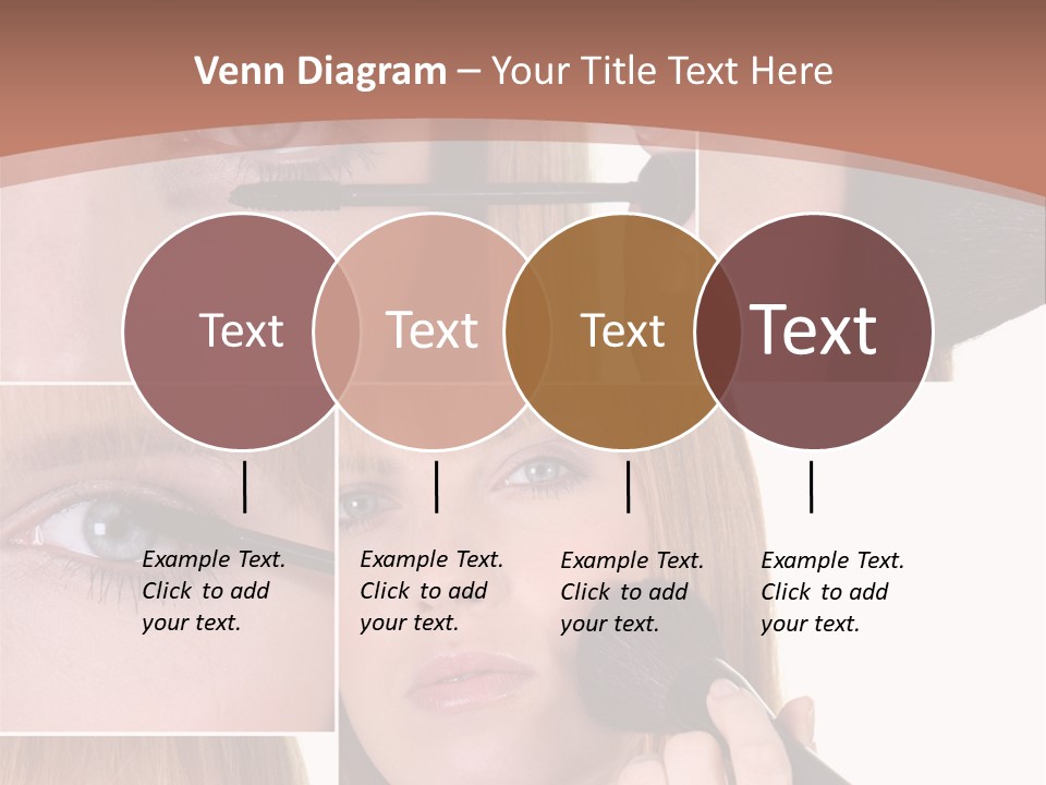 Girl Blush Eyebrow PowerPoint Template