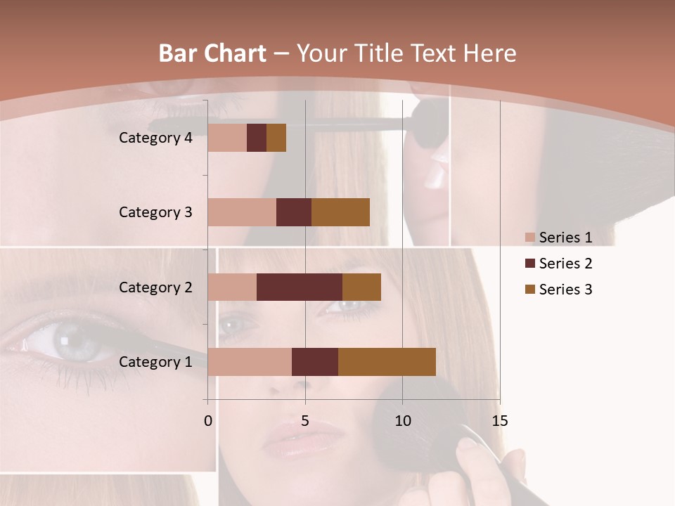 Girl Blush Eyebrow PowerPoint Template