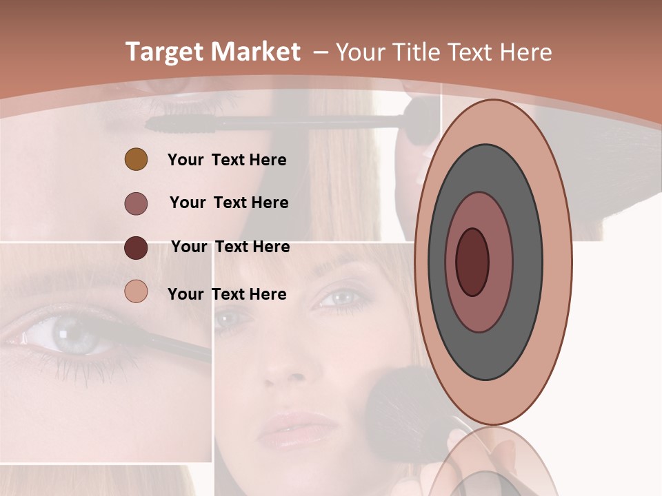 Girl Blush Eyebrow PowerPoint Template