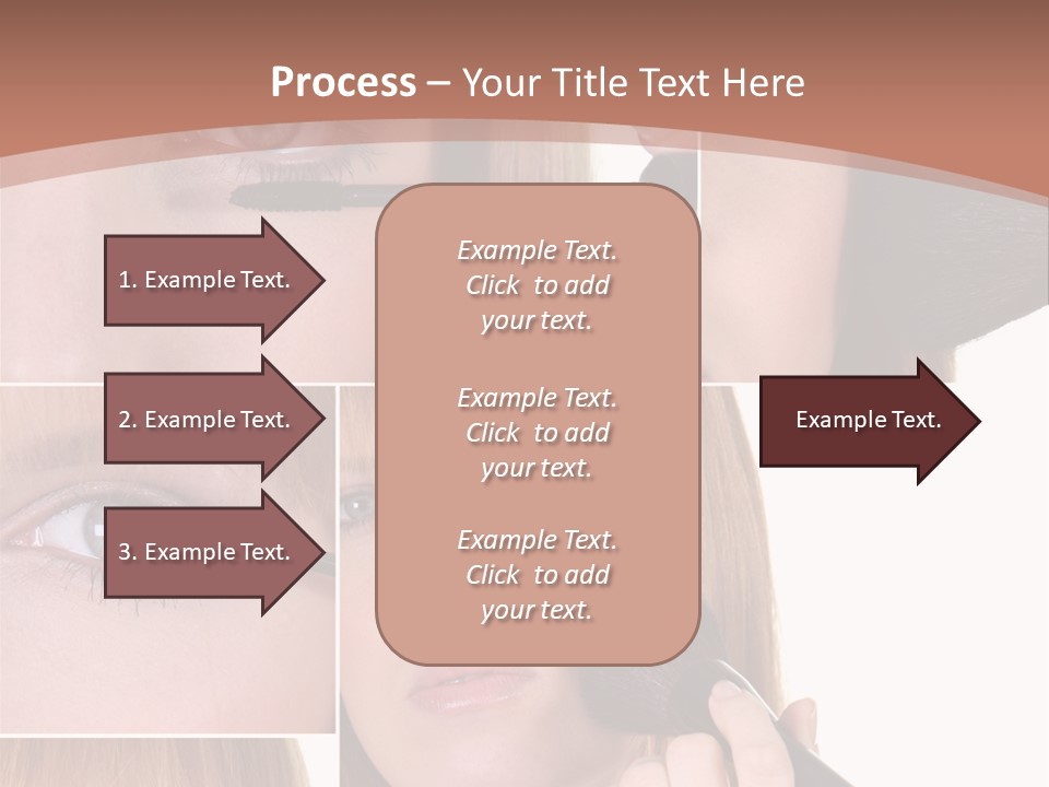 Girl Blush Eyebrow PowerPoint Template