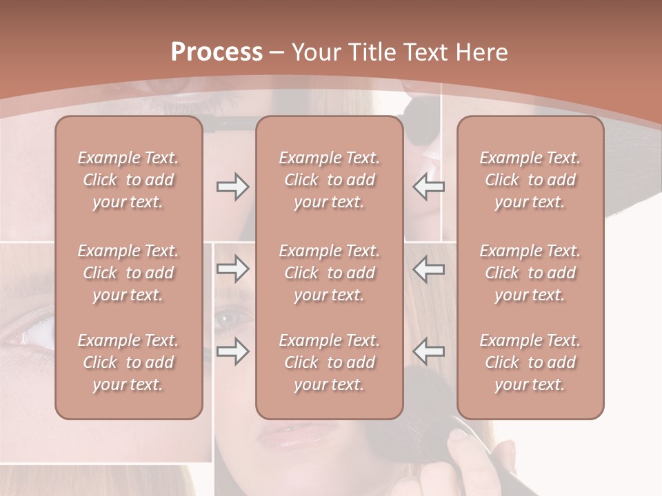 Girl Blush Eyebrow PowerPoint Template