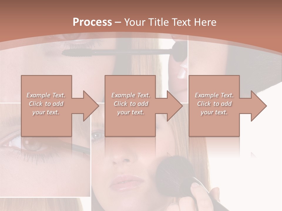 Girl Blush Eyebrow PowerPoint Template