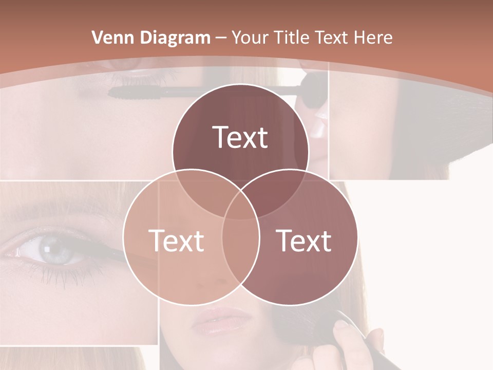 Girl Blush Eyebrow PowerPoint Template